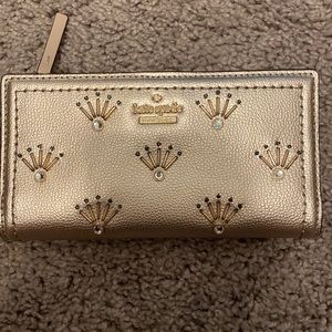 Never used gold Kate Spade wallet